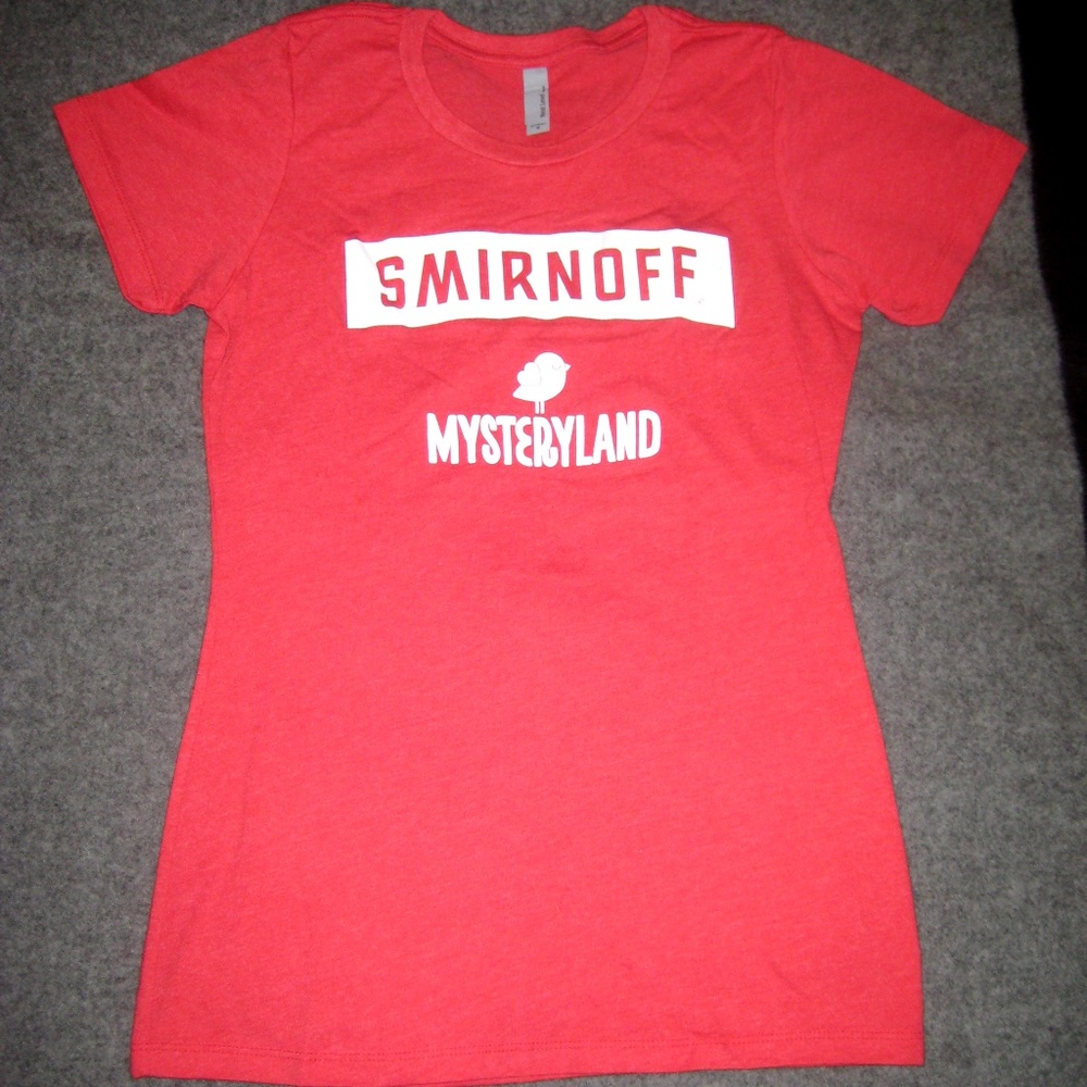 SMIRNOFF Mysteryland Red T-Shirt MEDIUM NWOT
